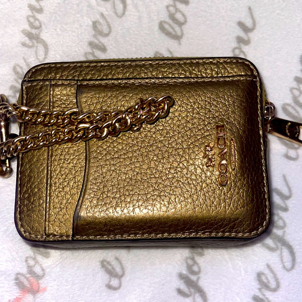 Coach card wristlet